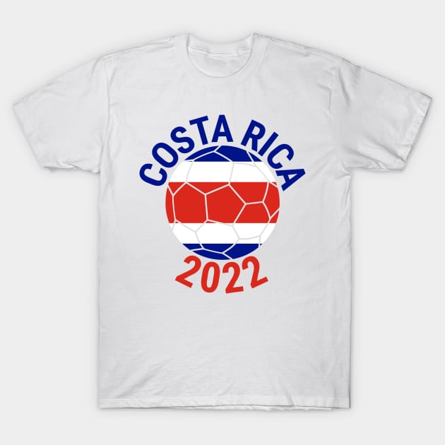 Costa Rica World Cup 2022 Qatar 2022 T-Shirt by Jas-Kei Designs